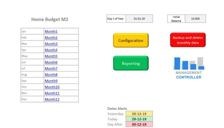 Plantilla Excel de Presupuesto para el Hogar