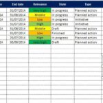 Plantilla de Excel gratuita de planificación de acciones