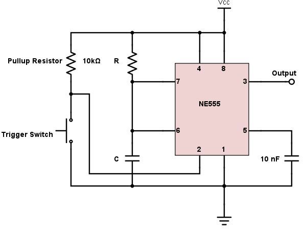 555 IC Timer Monostable and Astable Design Calculator