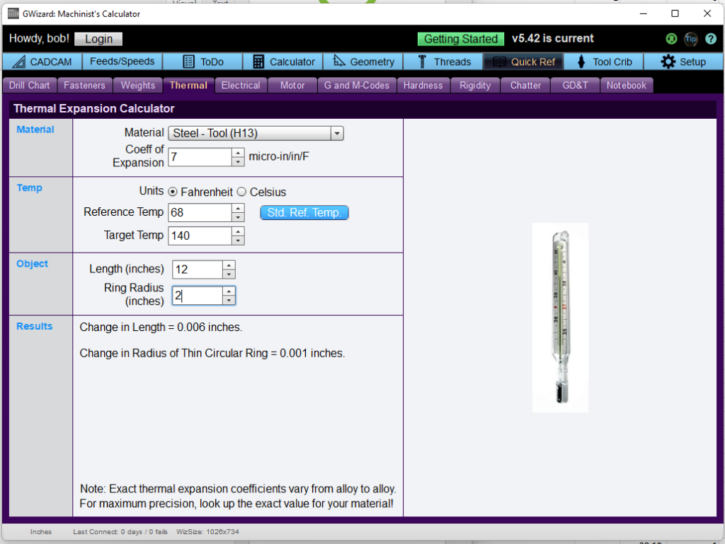 Fastener Thermal Expansion Equation and Calculator